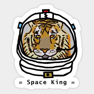 Spaceman Portrait of a Space Tiger Sticker